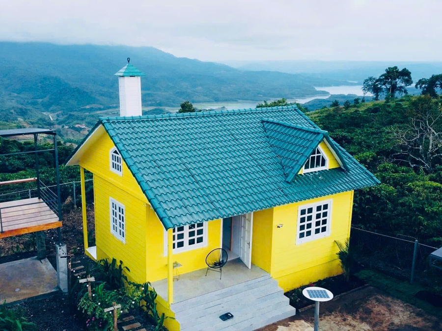 Nơi ở kiểu home tại Tà Đùng nhìn từ trên cao